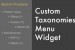 custom taxonomies menu widget