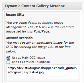 DCG Metabox screenshot - new version