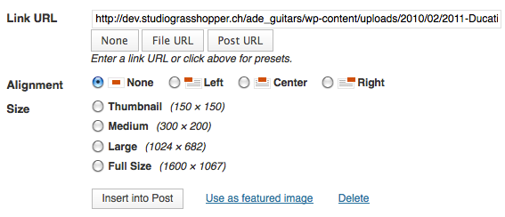 Media Uploader - Default list of image sizes