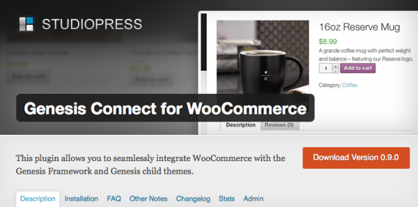 Genesis Connect for WooCommerce plugin